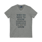 V-Neck Tee Experiential Knowledge Growth T-Shirt