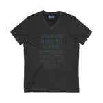 V-Neck Tee Experiential Knowledge Growth T-Shirt
