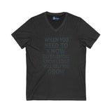 V-Neck Tee Experiential Knowledge Growth T-Shirt