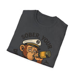 Sober Unisex T-Shirt - Drunken Monkey Design
