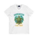 V-Neck Tee - Sargasso Turtle Print