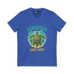 V-Neck Tee - Sargasso Turtle Print