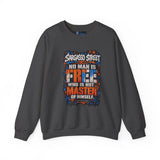 Sargasso Street “No Man Is Free Who Is Not Master of Himself” Crewneck Sweatshirt