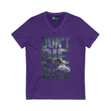 T-Shirt - 'Don't Die in a Rowboat' Unisex Jersey Short Sleeve V-Neck Tee