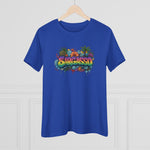 Cotton Tee - Sargasso Tropical Print Women's T-Shirt