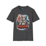 Men's Softstyle T-Shirt - The Mass of Men Typography Design
