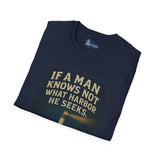 Men's Inspirational Unisex Softstyle T-Shirt - If a man knows