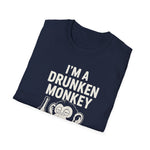 T-Shirt Drunken Monkey Whisperer Funny Graphic Tee