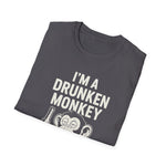 T-Shirt Drunken Monkey Whisperer Funny Graphic Tee