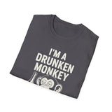 T-Shirt Drunken Monkey Whisperer Funny Graphic Tee