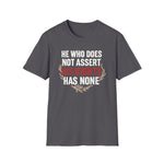 Unisex T-Shirt Asserting Rights Design