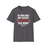 Unisex T-Shirt Asserting Rights Design
