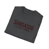 Unisex T-Shirt Sargasso Live Free rough trail seaweed Design
