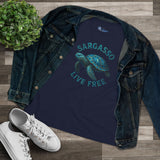 The Sea glass turtle  Women's Cotton Tee