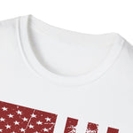 Distressed Flag, Men's Lightweight Fashion Tee