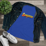 Women's Cotton Tee - Sargasso Flowered Print