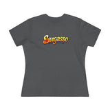 Women's Cotton Tee - Sargasso Flowered Print