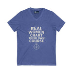 V-Neck Tee Real Women Graphic Print Shirt