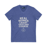 V-Neck Tee Real Women Graphic Print Shirt