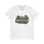 Tropical V-Neck Tee
