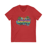 Tropical V-Neck Tee