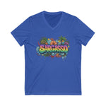 Tropical V-Neck Tee