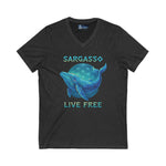 V-Neck Tee Sargasso Whale Shirt