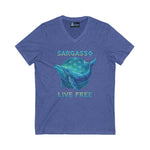 V-Neck Tee Sargasso Whale Shirt