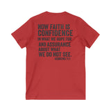 Faith v neck Tee