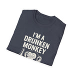T-Shirt Drunken Monkey Whisperer Funny Graphic Tee