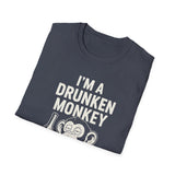 T-Shirt Drunken Monkey Whisperer Funny Graphic Tee