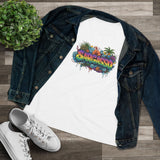 Cotton Tee - Sargasso Tropical Print Women's T-Shirt