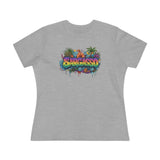 Cotton Tee - Sargasso Tropical Print Women's T-Shirt