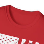 Distressed Flag, Men's Lightweight Fashion Tee