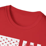 Distressed Flag, Men's Lightweight Fashion Tee