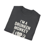 T-Shirt Drunken Monkey Whisperer Funny Graphic Tee
