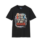 Men's Softstyle T-Shirt - The Mass of Men Typography Design