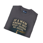 Men's Inspirational Unisex Softstyle T-Shirt - If a man knows