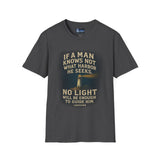 Men's Inspirational Unisex Softstyle T-Shirt - If a man knows