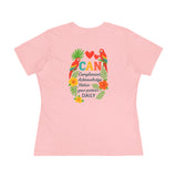 Cotton Tee for Women - 'You Can' Inspirational Shirt