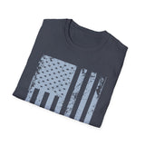 Distressed Flag, Men's Lightweight Fashion Tee