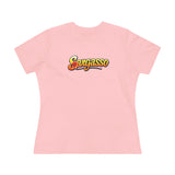 Women's Cotton Tee - Sargasso Flowered Print
