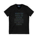 V-Neck Tee Experiential Knowledge Growth T-Shirt