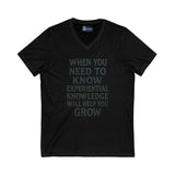 V-Neck Tee Experiential Knowledge Growth T-Shirt