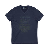 V-Neck Tee Experiential Knowledge Growth T-Shirt