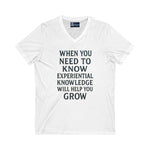 V-Neck Tee Experiential Knowledge Growth T-Shirt