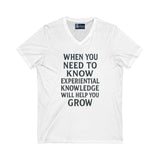 V-Neck Tee Experiential Knowledge Growth T-Shirt