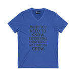 V-Neck Tee Experiential Knowledge Growth T-Shirt