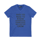 V-Neck Tee Experiential Knowledge Growth T-Shirt