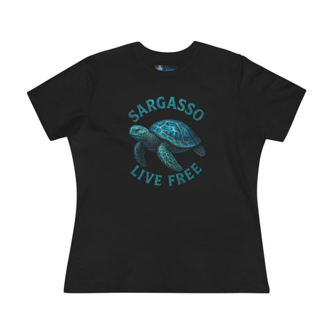The Sea glass turtle  Women's Cotton Tee